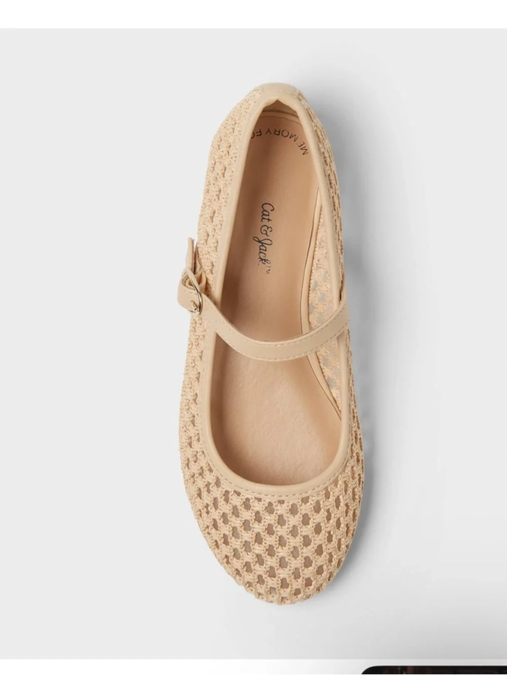 Girl’s  Wilma Ballet Flat. Cream. 4